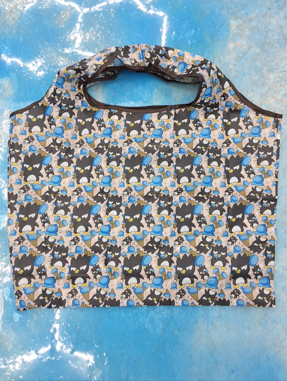 Badtz-Maru Ice Cream Sanrio Foldable Waterproof Reusable Tote Bag Shopping Bag